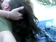 Carter and Aidra take a break at the firing range to toy and eat pussy