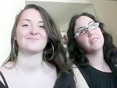 Friends Dike It Out And Man Watches In Pov