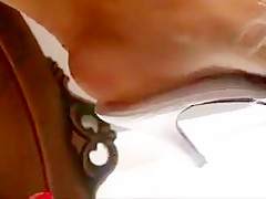 Sexy feet marabou slippers