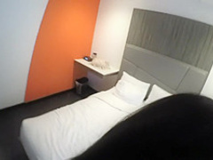 Petite brunette teen gives a great blowjob and gets nailed deep in POV