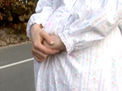 Stunning blonde cheerleader begs for a hard fucking and a hot creampie