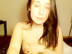 cute natural British teen pussy play