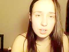 cute natural British teen pussy play