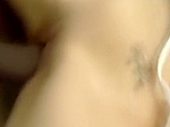 Gorgeous girl with tiny tits has a huge black rod stretching her pussy