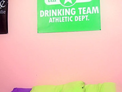 Wild European beauty Amirah Adara enjoys a huge dildo and a hard dick