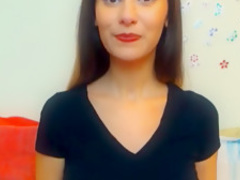 Cute brunette cam masturbates dildo anal getting super wet