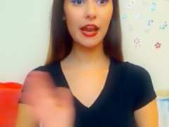 Cute brunette cam masturbates dildo anal getting super wet