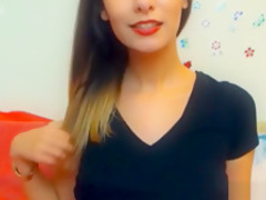 Cute brunette cam masturbates dildo anal getting super wet