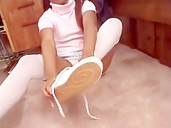 Motorcycle ride turns on Asian cute