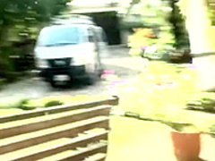 Bodacious young brunette Nataly works her narrow peach on a large dick