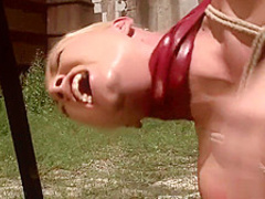 Kinky blonde broad loves being groped by a dominating brunette