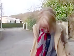 French Blonde big tits get fuck hard in both holes