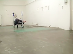 Blondie Ally handjob bondage