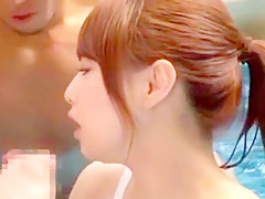 Amazing Japanese girl Akiho Yoshizawa in Crazy Threesome, Anal JAV clip