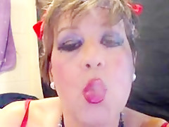 Madeup very girly sissy smoking and teasing yummy tongue