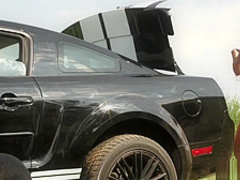 Horny brunette gets desperate for some anal and gets it outdoors