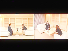 Horny Japanese girl Ai Sayama in Amazing Couple, Footjob JAV clip