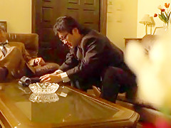 Incredible Japanese model Yuu Asou in Fabulous Fishnet, Threesome JAV clip