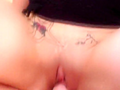 Big breasted amateur gets pounded by her boyfriend all over the bed