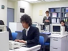 Crazy Japanese model Yuho Mizushima in Fabulous Office, Threesome JAV clip
