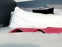 Blonde babe solo play