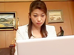 Exotic Japanese whore Miki Kanzaki in Incredible Stockings, Big Tits JAV clip
