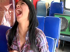 Sensuous Latina gets nailed doggy style before riding that long prick