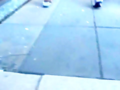 Sexy and beautiful buttocks gray licra