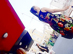 Spying on two hot college girl in public