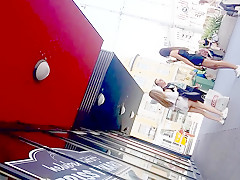 Spying on two hot college girl in public