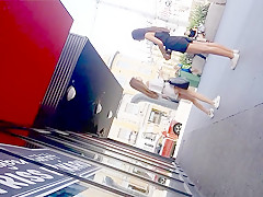 Spying on two hot college girl in public