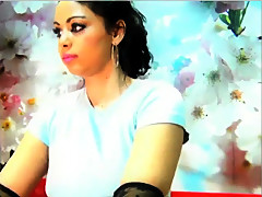 Nice latina smoking cam