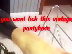 Vintage pantyhose and latex leginggs