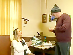 German Mom Fucking To Bankruptcy In The Office