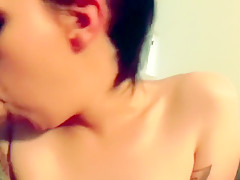 No hands blowjob/throating till I came deep in her throat then swallowed!