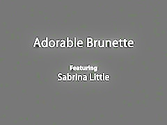 Cute petite girl showing off on camera