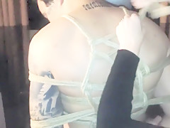 F/m japanese suspension bondage on- screen