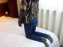 Chinese Whipped Spanked Bending Over Bed