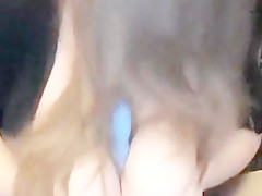 BBW Dildo Hairjob and Titjob, Long Hair, Hair