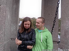 Casual Teen Sex - Candy Julia - Straight shooter gets a lucky fuck