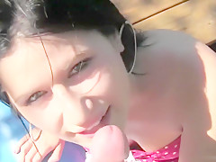 Lucy Bell Pissing Near The Lake