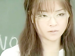 JAPANESE CLASSIC TEACHER MOM WITH GLASS AND CLOTHES