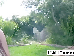 Briana Blair in Briana Blair Outside Masturbating - 1Girl1Camera