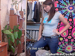 Make Him Cuckold - Lupe Burnett - Jealous gf revenge cuckold sex