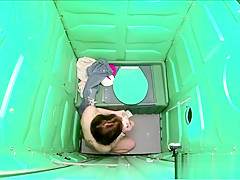 19 year old girl walks into a portable restroom to suck off strangers