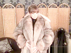 2 Girls having fun in their furs