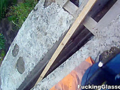 Fucking Glasses - Emma - Fucked on a construction site