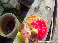 Fucking Glasses - Emma - Fucked on a construction site