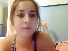 Random cam girl shows perfect ass