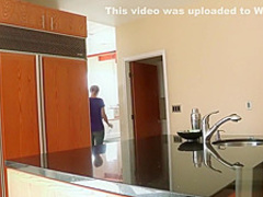 Brunette in stockings gets drilled hard